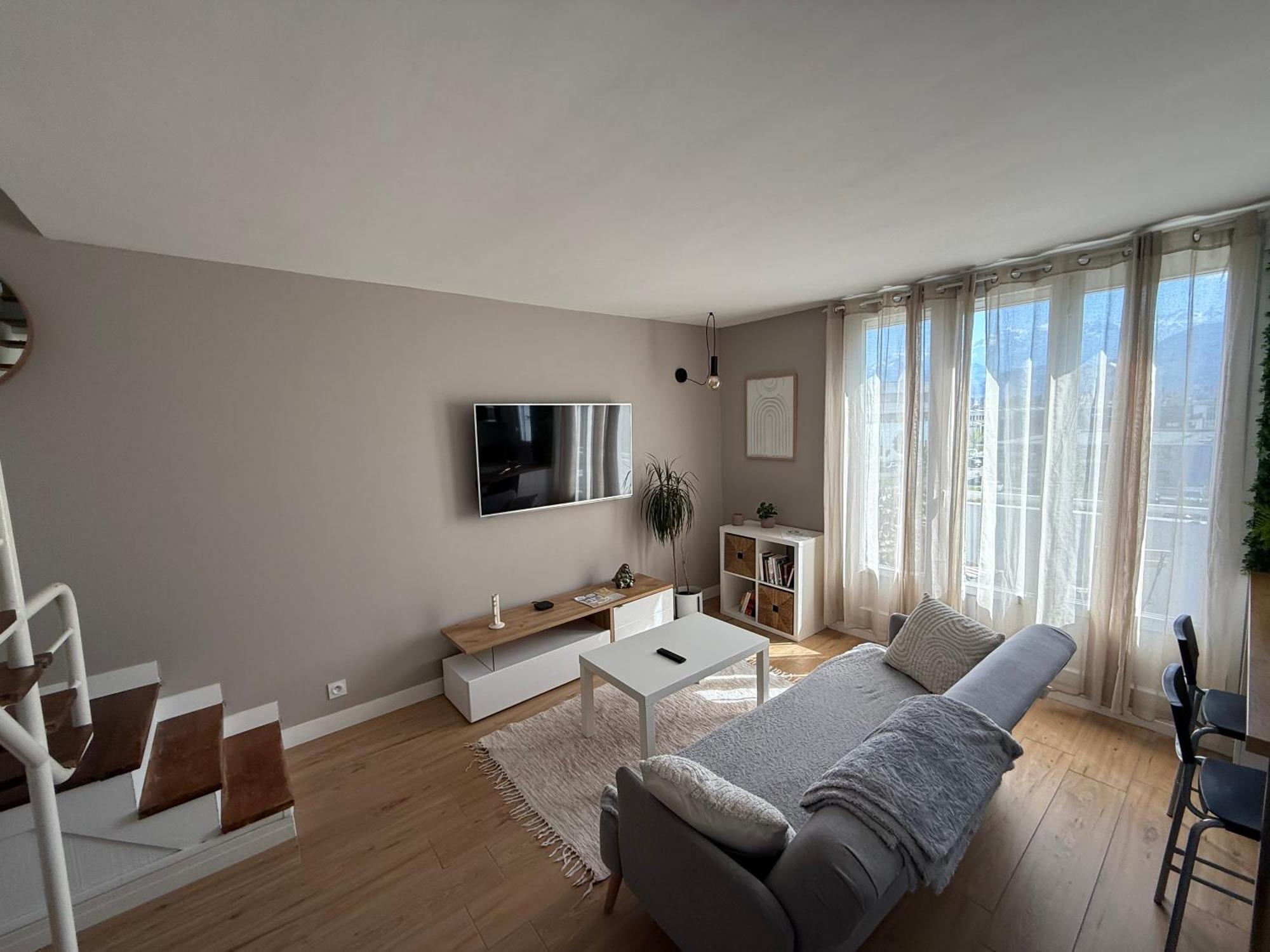 Apartamento Superbe Duplex Avec Parking Gratuit Grenoble Exterior foto