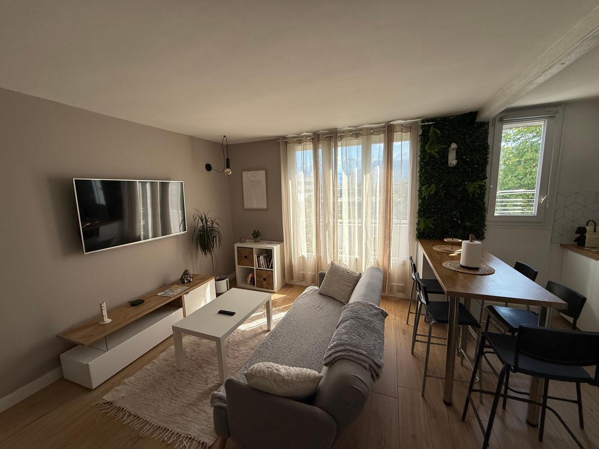 Apartamento Superbe Duplex Avec Parking Gratuit Grenoble Exterior foto